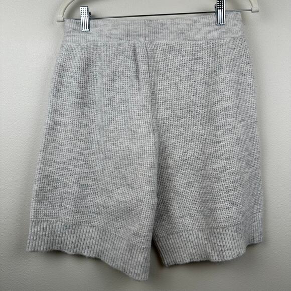 Intimately Free People Waffle Knit Shorts Sweater Wool Blend Lounge Comfy Gray L - Picture 4 of 7